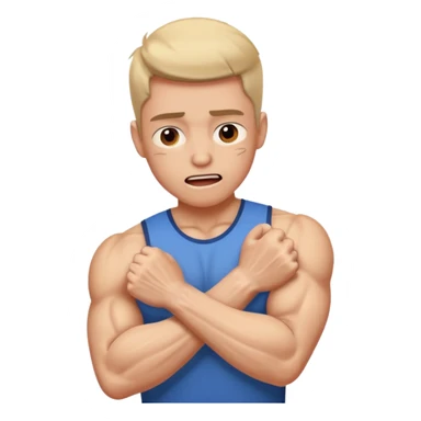 un infortunio muscolare durante sport sticker