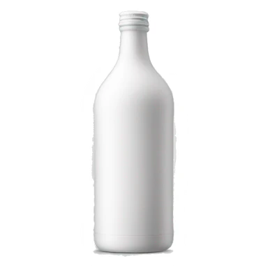 white matte bottle alcohol sticker