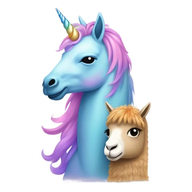 Unicorn love alpaca sticker