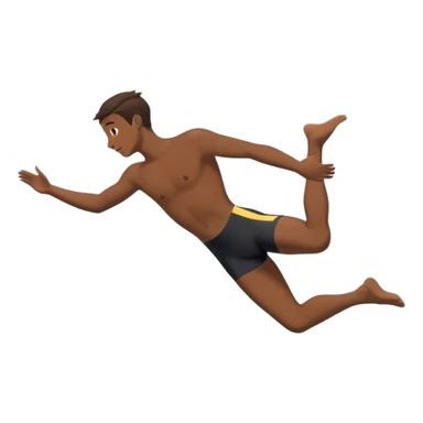 A diver mid-air after jumping off a diving pool,  Below him, a pool labeled "Confidence". A subtle 5-4-3-2-1 on the diving board shows they took the leap despite fear. sticker