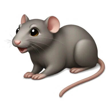 Eine richtig niedliche kleine Ratte  sticker