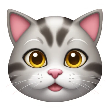 Cute cat with hearts  sticker