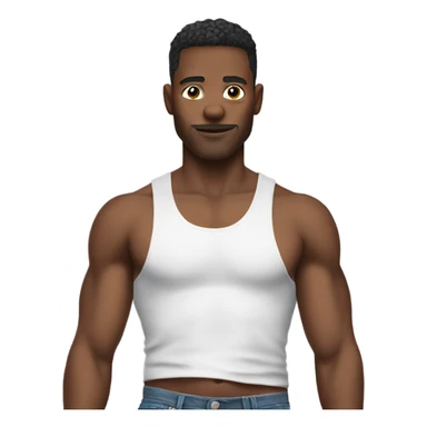 Man in crop top with “TXO” on shirt sticker