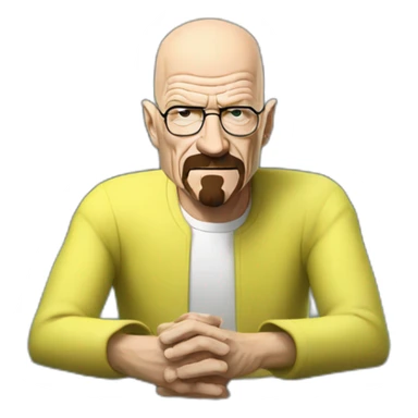 Walter White watching Netflix on television sticker
