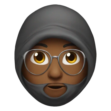 Incognito with hood cat sticker