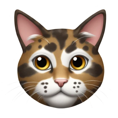 Furry speckled cat  sticker