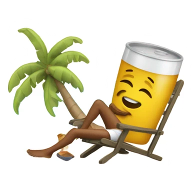 Drunk on a beach sticker