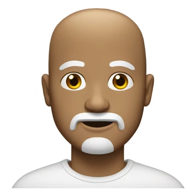 OMG bald man with white goatee  sticker
