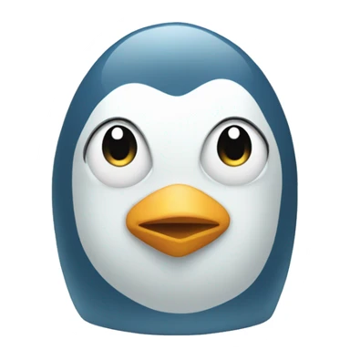 Light Blue pinguin sticker