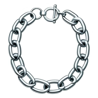 Y2K silver big chain Tiffany choker sticker