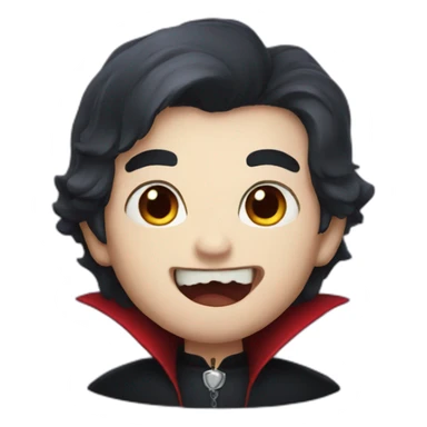 Cute vampire sticker