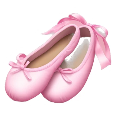 pink cutesy ballet slippers  sticker