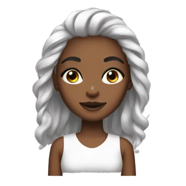 Girl cosmetolog sticker