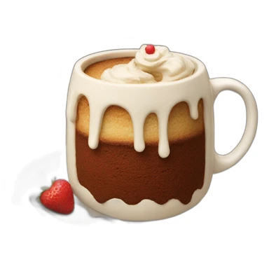 Mug cake sticker