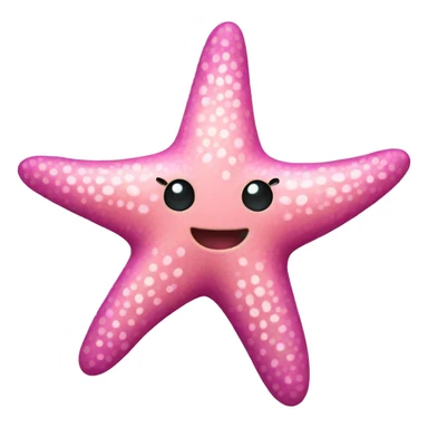 Pink starfish sticker