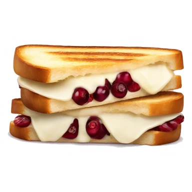 Brie and cranberry toastie sticker