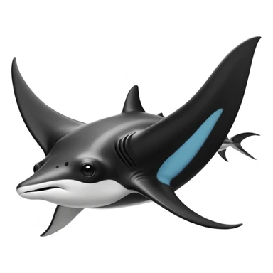 manta ray sticker