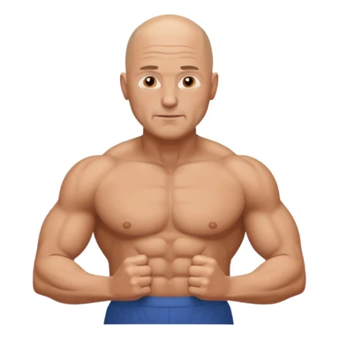 gym daddy middle age with no hair sticker
