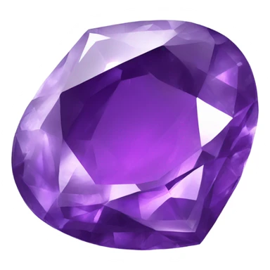 Amethyst gemstone with a shine and shimmer sticker