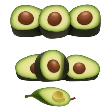 avocado maki sticker
