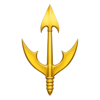 trident en jaune comme ça 🔱 sticker