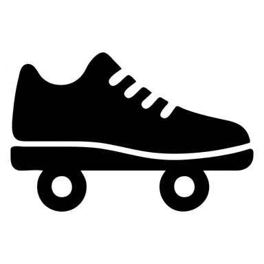 sneakers on wheels sticker