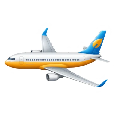 A commercial airplane with the Framer logo on the tail wing. sticker