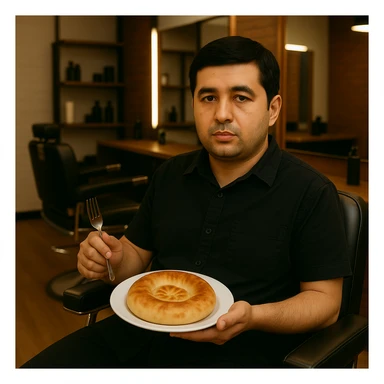 birinchidagi odamni yuziga 2 rasmdagi odamga uxshatib chizib bergin xuddu shunday non yen utirganini sticker