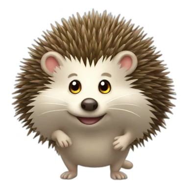 hedgehog playing games sticker