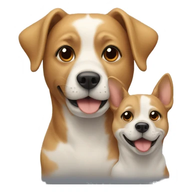 Dog and mam sticker