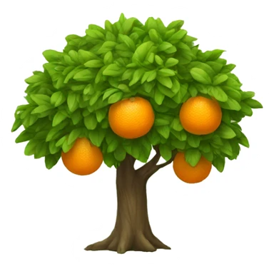 Arbol naranja sticker