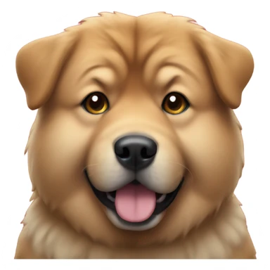 Chow dog Christmas sticker