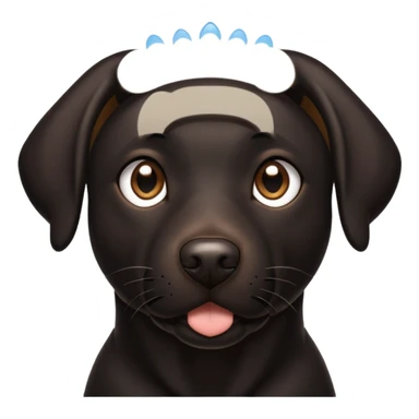 Black Labrador sticker