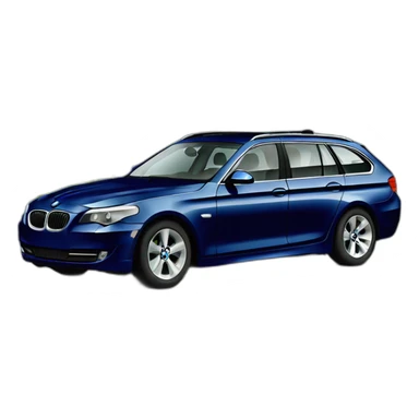 2010 bmw 525td touring in dark metallic blue sticker