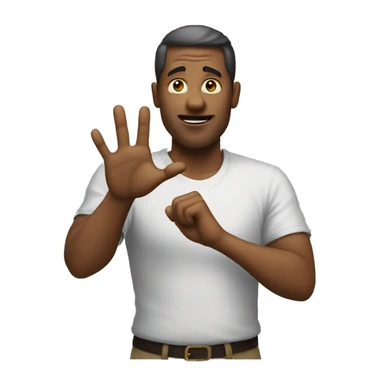 Man Gesturing No Emoji, sticker