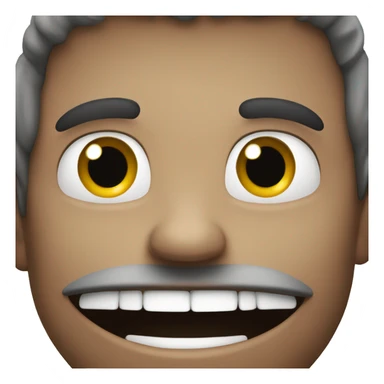 Creepy smile sticker