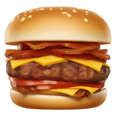 wendy's baconator burger sticker