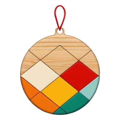 scandi style christmas ornament  sticker