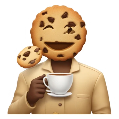 Cookie with tea sticker