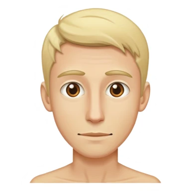 blonde brown eyed skinny guy sticker