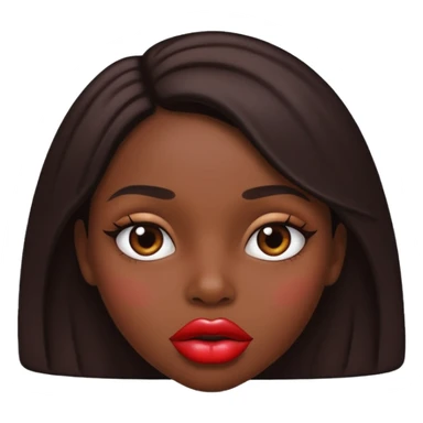 Girl with Huge lips sticker