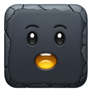 Long black rock sticker