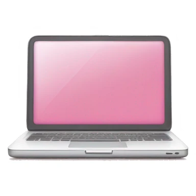 A pink laptop sticker