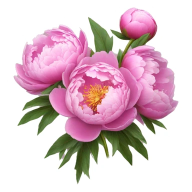 peonies flowers sticker