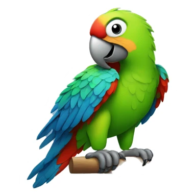 parrot getting a grip sticker