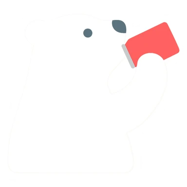 Change the Coke bottle to a Coke can in the polar bear's hand, keep the rest of the image the same sticker