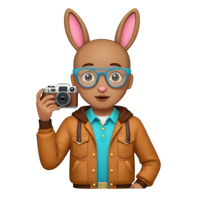 Necesito 5 emojis de Bad bunny con temática de su álbum debí tirar mas fotos, sticker