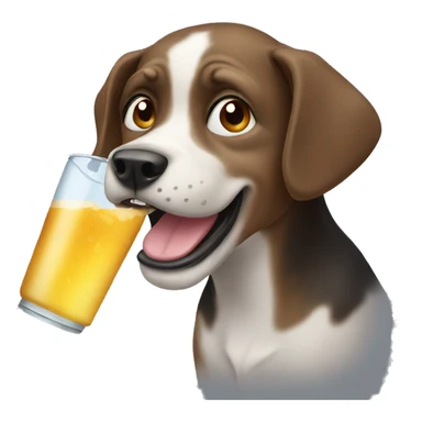 Thirsty dog sticker