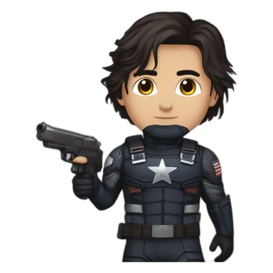 winter soldier marvel and falcon marvel sticker
