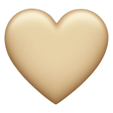 Beige heart sticker